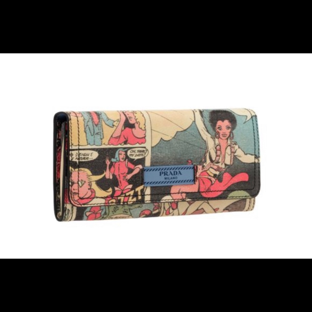 Limited edition Prada- Comic print wallet